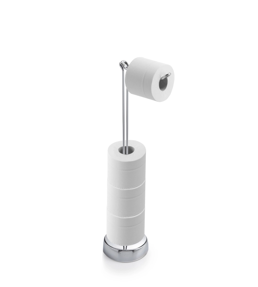 PIANTANA PORTA ROTOLO "MINU" CROMO, H61 CM